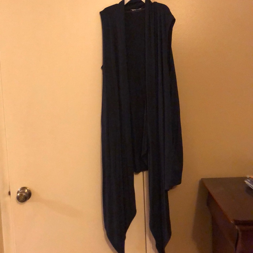 Annabelle navy sleeveless tunic, size M